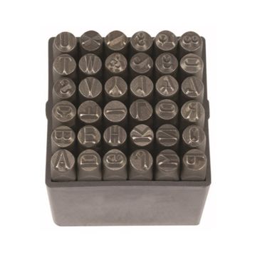 Partner PT03046 10 mm 36 Parça Çelik Harf ve Rakam