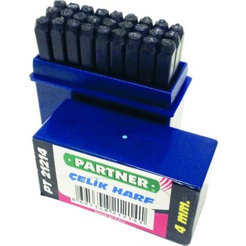 Partner PT21216 6 mm 27'li Çelik Harf Takımı
