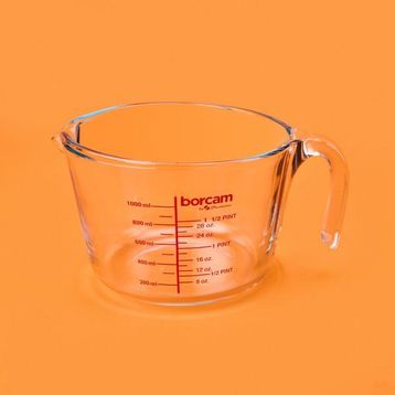 Paşabahçe 1 lt Şeffaf Borcam Ölçü Kabı