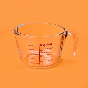 Paşabahçe 1 lt Şeffaf Borcam Ölçü Kabı