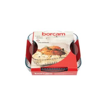 Paşabahçe 159166 2 Adet Borcam Kare Tepsi Seti