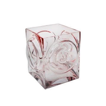 Paşabahçe 16769 Denizlicam El imalatı Kristal Kare Dekoratif Vazo