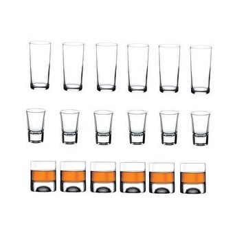 Paşabahçe 18 Parça Rakı Viski Shot Bardağı Seti