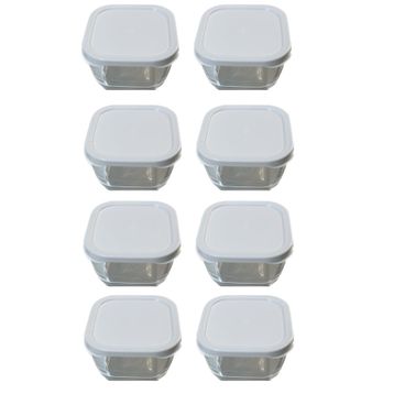 Paşabahçe 420 cc 2'li Snowbox Beyaz Plastik Kapaklı Saklama Kabı