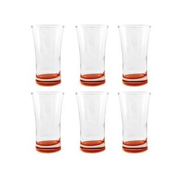 Paşabahçe 420055 6'lı Azur Dip Turuncu Bardak