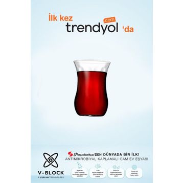 Paşabahçe 42021 12'li Antimikrobiyal Çay Bardağı