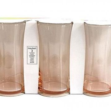 Paşabahçe 420845 Heybeli 345 ml 6 lı Pembe Su Bardağı