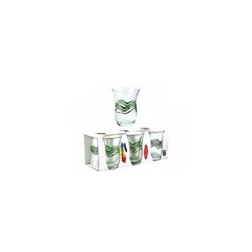 Paşabahçe 42191 Yeşil Dalgalı 6'lı Çay Bardağı