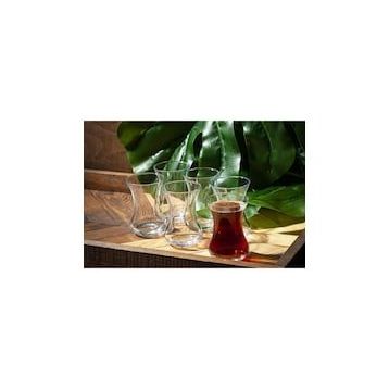 Paşabahçe 42381 V-Block Antimikrobiyal 6'lı İnce Belli Çay Bardağı