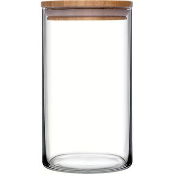 Paşabahçe 43463 Bamboo 1.48 L Ahşap Kapaklı Cam Kavanoz