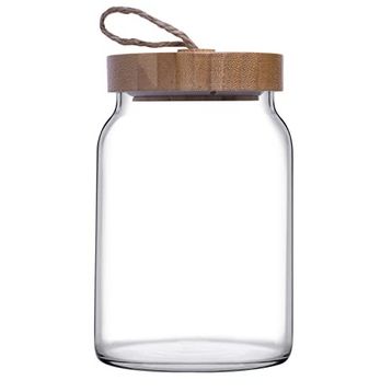 Paşabahçe 43583S00 860 ML Woody Bambu Kapaklı Kavanoz