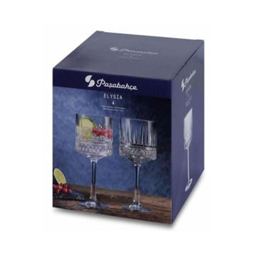 Paşabahçe 440437 Elysia 4 Adet Ayaklı Çok Amaçlı Sunumluk Kokteyl Bardağı