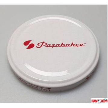 Paşabahçe 50 Adet Metal Beyaz Silikonlu Konserve Kavanoz Kapağı