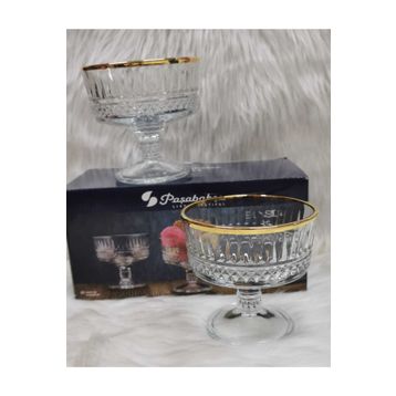 Paşabahçe 51749 Elysia Golden Touch 2'li Ayaklı Kase