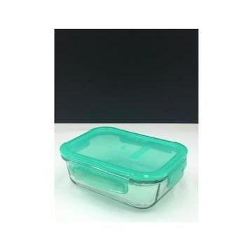 Paşabahçe 530176 Lockie Yeşil 2 Adet Cam Saklama Kabı