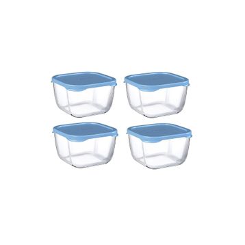Paşabahçe 53223 Snowbox 4'lü 275 CC Mavi Saklama Kabı