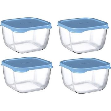Paşabahçe 53223 Snowbox 4'lü 275 CC Mavi Saklama Kabı