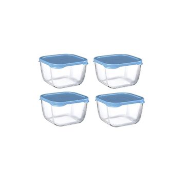 Paşabahçe 53223 Snowbox 4'lü 275 CC Mavi Saklama Kabı