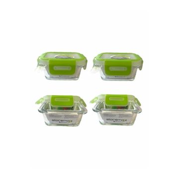 Paşabahçe 53802 Storemax 4'lü 135 CC Küçük Boy Saklama Kabı