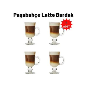 Paşabahçe 55141 Irish 4'lü Kulplu Latte Bardak