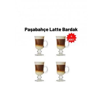 Paşabahçe 55141 Irish 4'lü Kulplu Latte Bardak