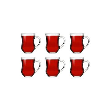 Paşabahçe 55373 Dem Kulplu 6'lı Çay Bardak