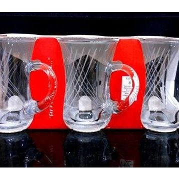 Paşabahçe 55411 6'lı Kulplu Çay Bardağı