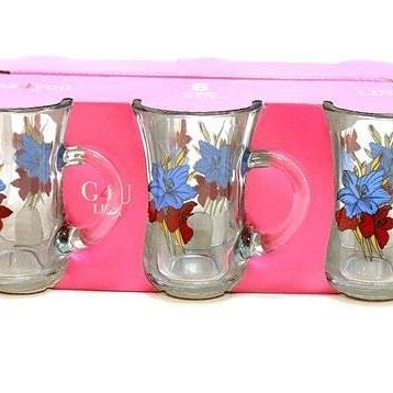 Paşabahçe 55411 6'lı Kulplu Çay Bardağı