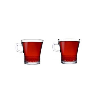 Paşabahçe 55703 2' li Kuvars Kulplu Cam Bardak