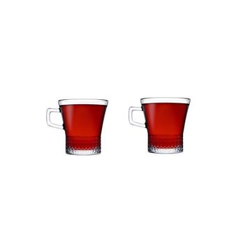 Paşabahçe 55703 2' li Kuvars Kulplu Cam Bardak