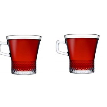 Paşabahçe 55703 2' li Kuvars Kulplu Cam Bardak