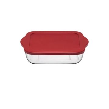 Paşabahçe 59024 3200 cc Plastik Kapaklı Borcam Kare Tepsi