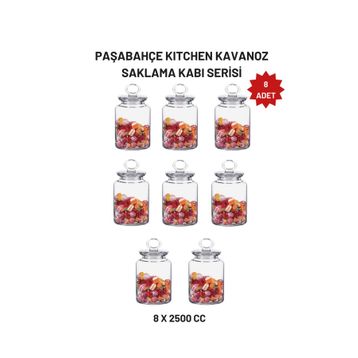 Paşabahçe 8 Adet Kitchen 2500 cc Kavanoz