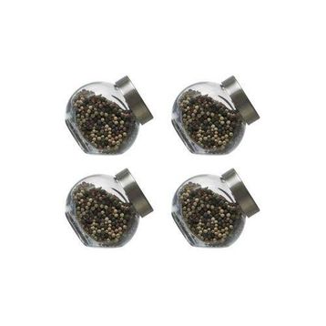 Paşabahçe 80386 200 cc 4 Adet Metal Kapaklı Mini Kavanoz