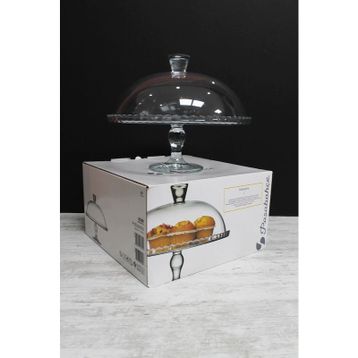 Paşabahçe 95200 Pembe 32 cm Ayaklı Servis Tabağı