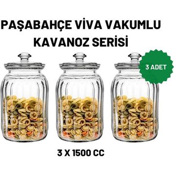 Paşabahçe 96394 3'lü 1500 CC Viva Cam Kavanoz