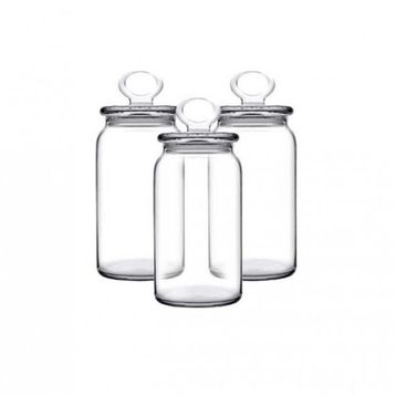 Paşabahçe 96762 3 Adet Cam Kapaklı Kavanoz