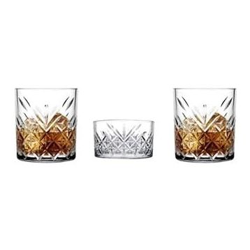 Paşabahçe 96818 Timeless 3 Parça Viski Bardak Seti