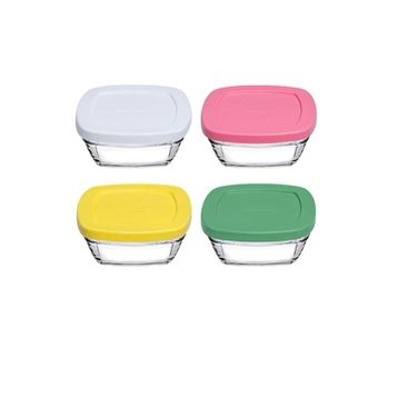 Paşabahçe 96840 Pudding 310 ml 4'lü Cam Saklama Kabı