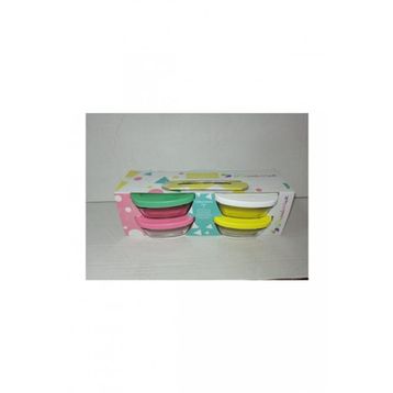 Paşabahçe 96840 Pudding 310 ml 4'lü Cam Saklama Kabı