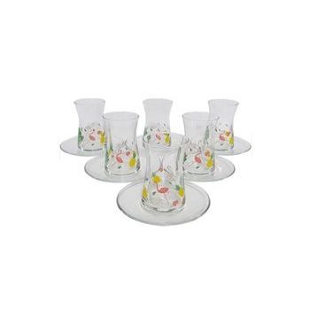 Paşabahçe Aloha 6 Bardak 6 Tabak Çay Seti