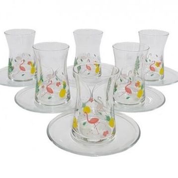 Paşabahçe Aloha 6 Bardak 6 Tabak Çay Seti
