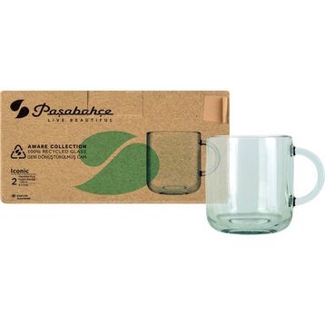 Paşabahçe Aware Iconic 2'li %100 Recycled 330cc Kupa