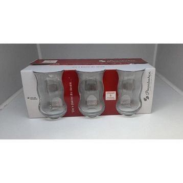 Paşabahçe Çiftebelli Damla Logo 6 Flexo 125 cc Çay Bardağı