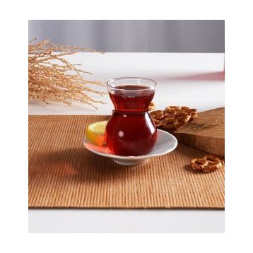 Paşabahçe Dantel Porselen Tabaklı 12 Parça Çay Takım