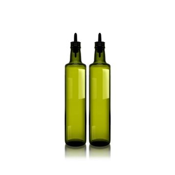 Paşabahçe Dorica Silikon Akıtıcılı 500 ml 2'li Cam Yağlık Sirkelik Takımı