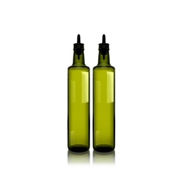 Paşabahçe Dorica Silikon Akıtıcılı 500 ml 2'li Cam Yağlık Sirkelik Takımı