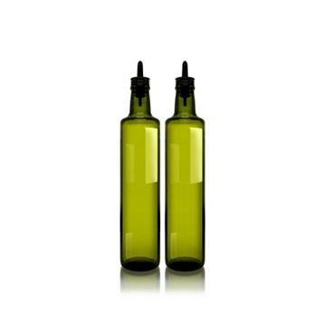 Paşabahçe Dorica Silikon Akıtıcılı 500 ml 2'li Cam Yağlık Sirkelik Takımı
