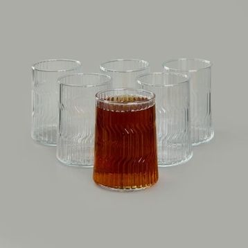 Paşabahçe Dunes Şeffaf 335 ml 6'lı Meşrubat ve Su Bardağı Seti