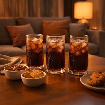 Paşabahçe Dunes Şeffaf 410 ml 3'lü Meşrubat ve Su Bardağı Seti